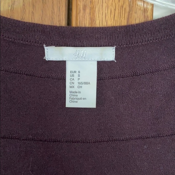 H&M Plum Fitted Sweater Dress - Picture 3 of 6